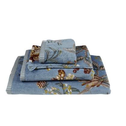 Pip Studio Secret Garden Gastendoekje - 30x50 cm - Set van 3 - Blauw