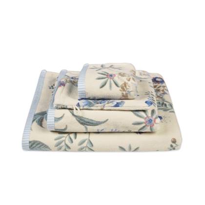 Pip Studio Secret Garden Gastendoekje - 30x50 cm - Set van 3 - White Blue