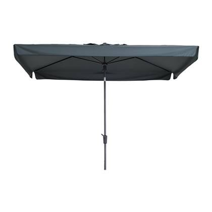 Madison stokparasol Delos Luxe Grey 200x300 cm. Antraciet