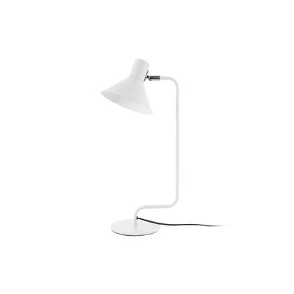 Leitmotiv - Table lamp Office Curved metal white Wit