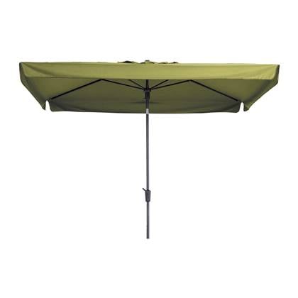 Madison stokparasol Delos luxe Sage Green 200x300 cm. Groen