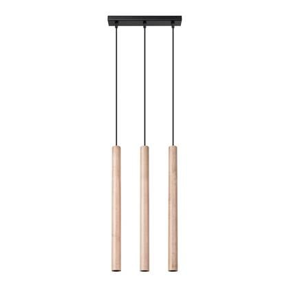 Bussandri Hanglamp modern - Metaal - Hout kleur afbeelding