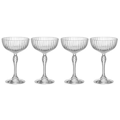 Bormioli Rocco Cocktailglazen America 20's - 220 ml - 4 stuks