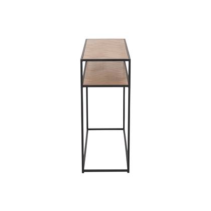 J-Line console Zigzag - hout|metaal - naturel|zwart