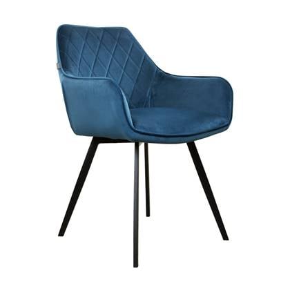 Kick eetkamerstoel Karl Velvet - Donker Blauw