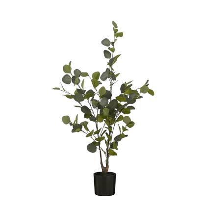 Mica Decorations Eucalyptus Kunstplant in Bloempot - H120 x Ø55 cm - Groen