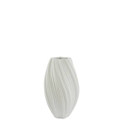Light & Living Vaas Yatung - Crème - Ø30cm Wit
