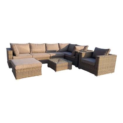 Lounge Set Grijs - Staal/Glas - House Nordic