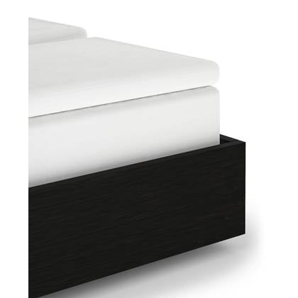 Heckett & Lane Elementi Splittopper Hoeslaken Katoen Satijn white Wit