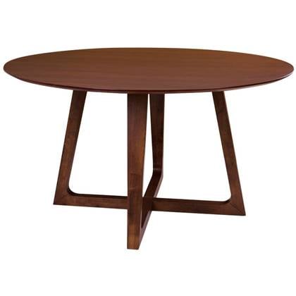 House Nordic Hellerup Ronde Eettafel Walnoot Ø137 cm Bruin