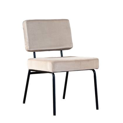 Bronx71 Velvet eetkamerstoel Espen Taupe