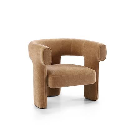 Bronx71 Scandinavische fauteuil Bibi chenille terracotta Koper