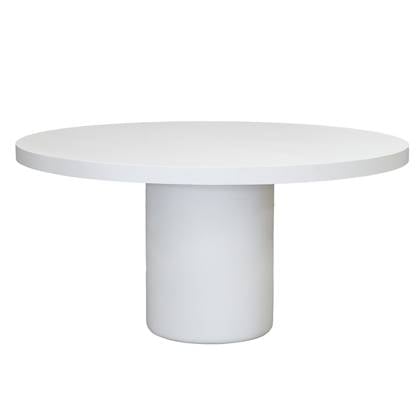 Giga Meubel - Eettafel Rond Wit 120cm - Eco Composiet - Eden