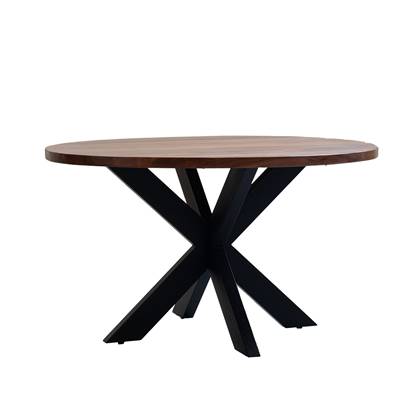 Eettafel Kars Naturel Rond 130cm - Giga Meubel
