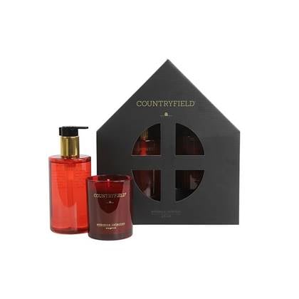 Countryfield - Elegance - Gift box - hand wash & kaars - rood