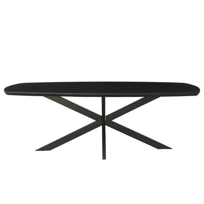 Livingfurn - Eetkamertafel Rechthoek - Jesper Black 230cm Groen