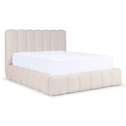 NADUVI Collection Bedframe Chusso bouclé met opbergvak 160 x 220 cm