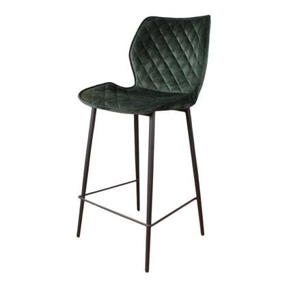 DS4U Ruby barkruk velvet 66 cm Groen