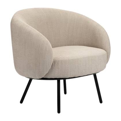Pole to Pole Mars Lounge Stoel - Chenille - Beige