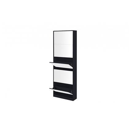 Feel Furniture - Schoenenkast met spiegel - 5 Laden - Zwart