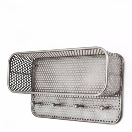 FURNILUX - kapstok industrieel metaal small 32 X 57 X 21 Grijs