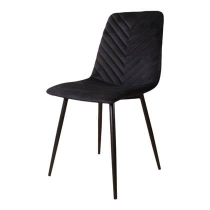 DS4U - Gaby eetkamerstoel velvet zwart
