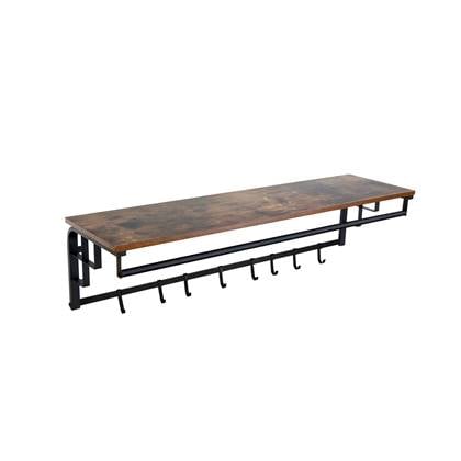 FURNILUX - Wand kapstok De Luxe - XL - Garderobe Bruin