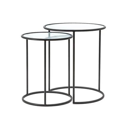 Furnilux - By-Boo-Salontafels-Nova-Set van 2 Zwart
