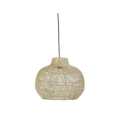 Light & Living Light&living Hanglamp Ø46x39 cm CHARITA rotan naturel Bruin