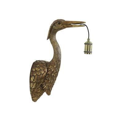 Light & Living Wandlamp Crane - Antiek Brons - 29.5x16x48cm Brons, Goud
