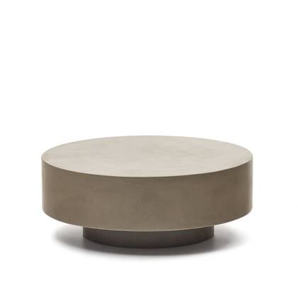 Kave Home - Ronde salontafel Garbet in cement Ø 80 cm