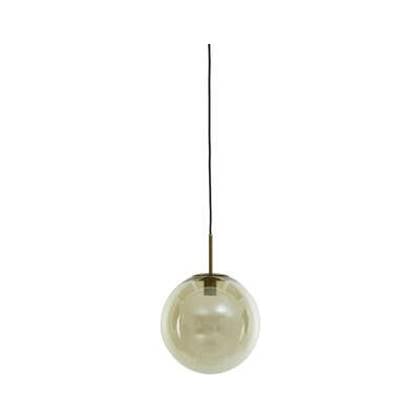 Light&living Hanglamp Ø30 cm MEDINA antiek brons+glas amber afbeelding