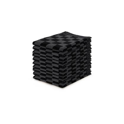 LINNICK Keukendoekset Blok 50x50cm - - set van 10 Zwart