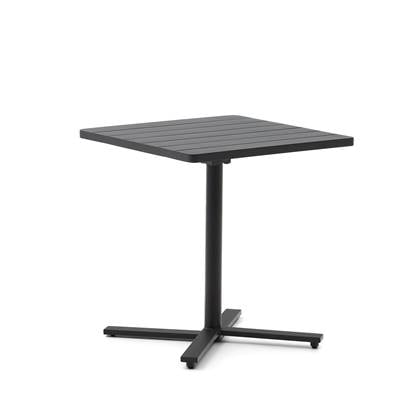 Kave Home Tuintafel Torreta, 70x70 cm Grijs, Zwart