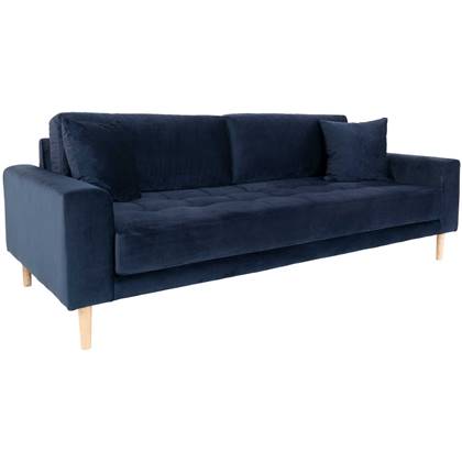 House Nordic Lido Donkerblauw 3-Zits Bank Velvet