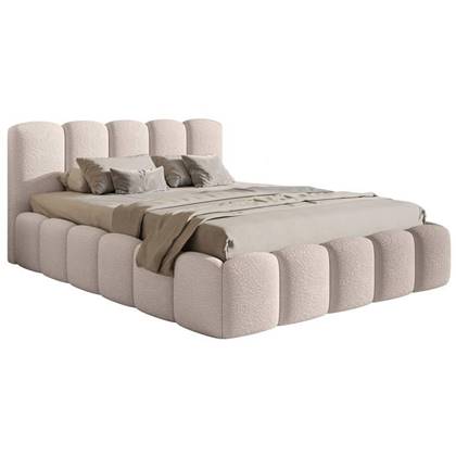 NADUVI Collection Bedframe Chloe bouclé met opbergvak