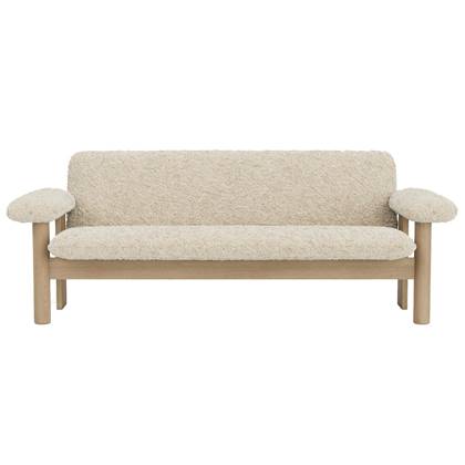 Audo Copenhagen Brasilia 2-zits bank naturel eiken Sheepskin Nature