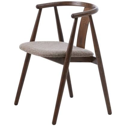 Hygge Interiors Relate Eetkamerstoel Gerookt Eiken | Latte set van 2 Bruin