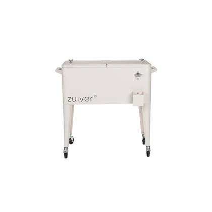 Zuiver Cooler Be Cool Koelbox/ Koelwagen Tuin Crème - Wit