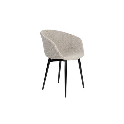 Housecraft Living Charly Eetkamerstoelen met armleuning - Set van 2 - Grijs