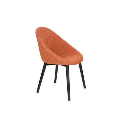 Dutchbone Fenna Eetkamerstoelen Terra - Set van 2 - Rood