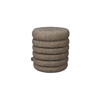 Dutchbone Fern Poef Zwart