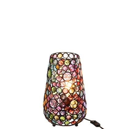 J-Line - Tafellamp Long Ijzer|kunststof Mix Small - 23x14x35cm Multicolor