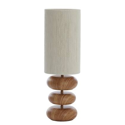 Light & Living Tafellamp Danialo - Naturel - Ø22cm Bruin