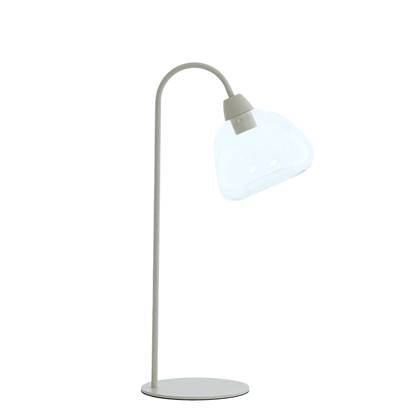Light&living Tafellamp 31,5x20x61 cm BISHO glas helder+crème Wit