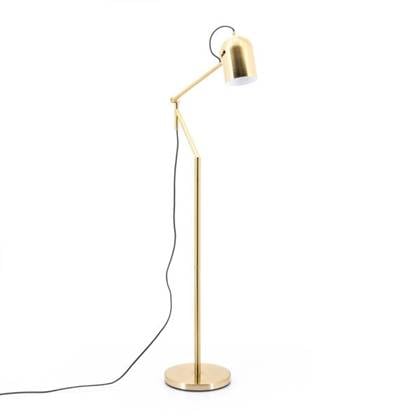 FURNILUX - SLEEK VLOERLAMP - - 47 x 28 x 161 cm Goud