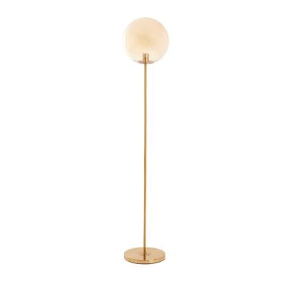 Light&living Vloerlamp Ø30x160 cm MEDINA glas amber+goud afbeelding