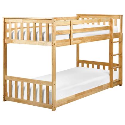 Beliani - LAZER - Kinderbed - Licht - 90 x 200 cm - Hout Bruin