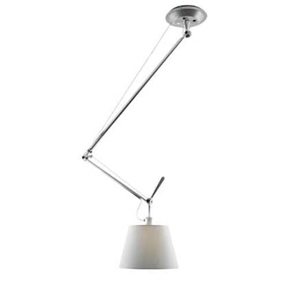 Artemide Tolomeo Decentrata hanglamp 32cm grijs satijn