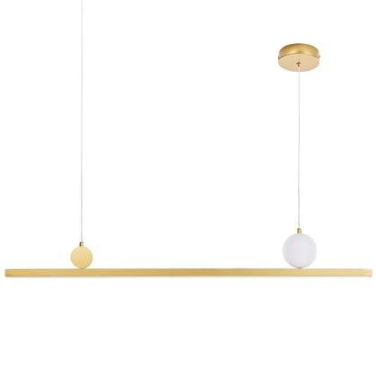Beliani - ALWAND - Hanglamp LED - Goud - Metaal afbeelding